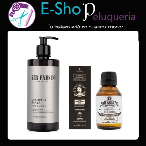 Kit Shampoo Para Barba + Fortalecedor Barba Sir Fausto