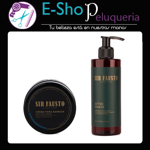 Kit Crema De Afeitar + After Shave Sir Fausto Para Brocha