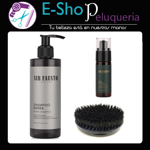 Kit De Limpieza Premium Para Barba Sir Fausto Barberia