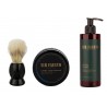 Kit Barberia Crema Afeitar + After Shave Sir Fausto + Brocha