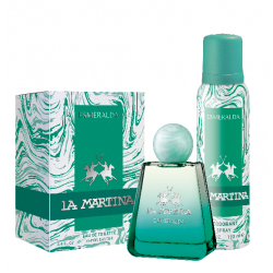 Perfume La Martina Esmeralda Eau De Toilette 100 Ml + Desodorante Kit