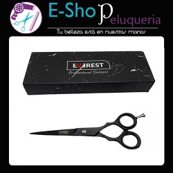 Tijera de Corte Microdentada Everest Negra 5.5 Pulgadas