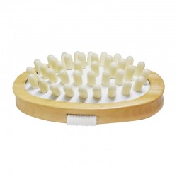 Masajeador Ovalado de Madera Jessamy Natural C55