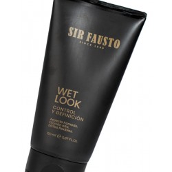Sir Fausto Wet Look Gel Control Fijación Alta Pelo 150ml