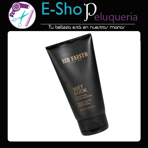 Sir Fausto Wet Look Gel Control Fijación Alta Pelo 150ml