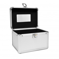 Maletín Para Maquillaje De Aluminio Jessamy M918 con Espejo