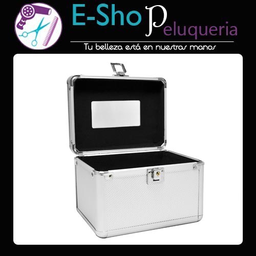 Maletín Para Maquillaje De Aluminio Jessamy M918 con Espejo