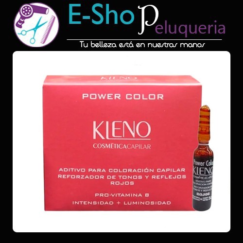 Ampollas Power Color Potenciador De Rojos 12 Ampollas Kleno