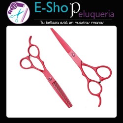 Set Barberia Tijera de Corte + Tijera de Pulir 6 Pulgadas