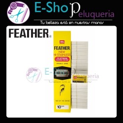 200 Hojas de Afeitar Feather New Hi-stainless Doble Filo