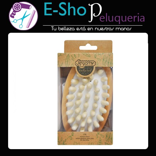 Masajeador Ovalado de Madera Jessamy Natural C55
