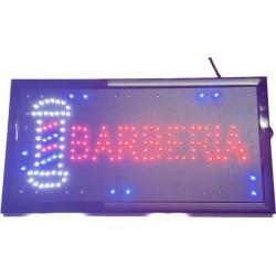 Cartel Led Barberia Luminoso 50 x 25cms