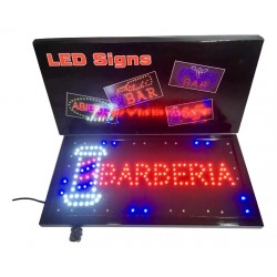 Cartel Led Barberia Luminoso 50 x 25cms