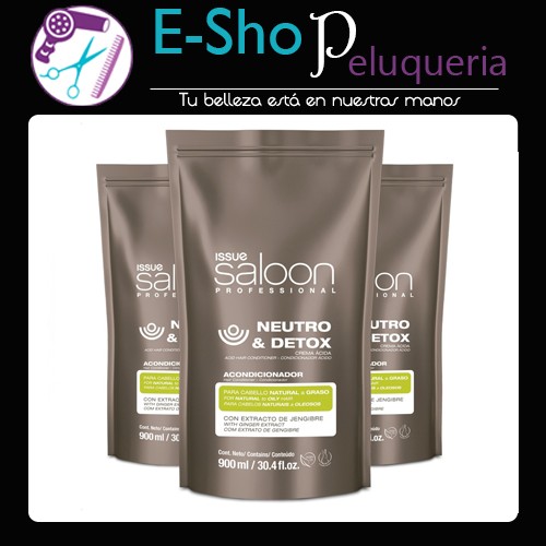 Acondicionador Issue Professional Neutro & Detox X 900ml Kit x 3u