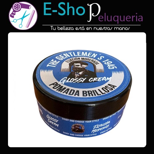 Pomada Brillosa Fijacion Moderada Glossy Cream The Gentlemen's x 80grs