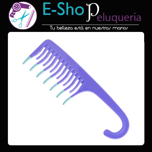 Peine Afro Para Ducha Mango Con Gancho P5779