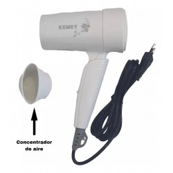 Secador de Pelo Kemei KM-368 Plegable de Viaje 1200w