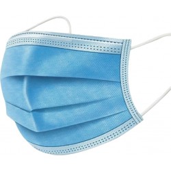 Barbijo Tapa Boca X50u Polipropileno Celeste