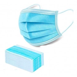 Barbijo Tapa Boca X50u Polipropileno Celeste