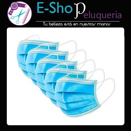 Barbijo Tapa Boca X50u Polipropileno Celeste