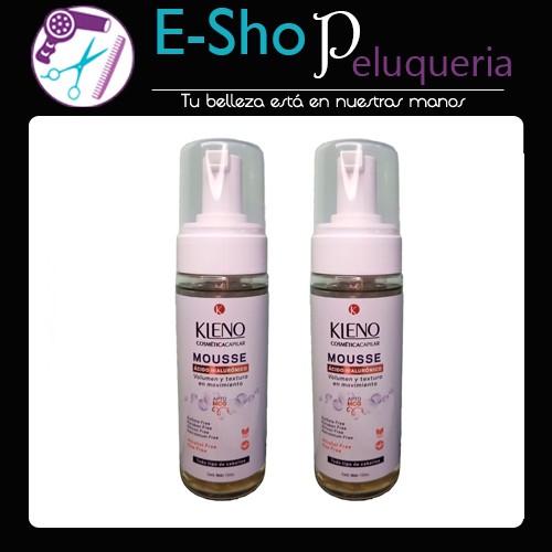 Mousse Pelo Ácido Hialuronico Volumen Apto Mcg Kleno 150cc Kit x2