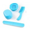 Peine, Jabonera Y Porta Cepillo Dental En Set X 4 Para Viaje