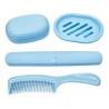 Peine, Jabonera Y Porta Cepillo Dental En Set X 4 Para Viaje