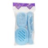Peine, Jabonera Y Porta Cepillo Dental En Set X 4 Para Viaje
