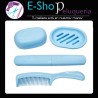 Peine, Jabonera Y Porta Cepillo Dental En Set X 4 Para Viaje