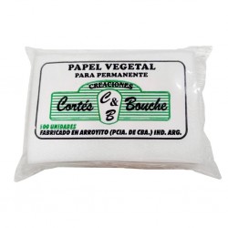 Papel Vegetal Para Permanente X 100 Unidades Peluquería Pelo