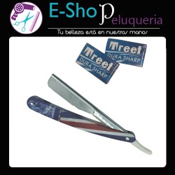 Kit Navaja De Corte Barber Peluquero Profesional + 10 Filos