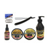 Kit Barberia Shampoo + Cera Brillante + Mate + Aceite Scotland