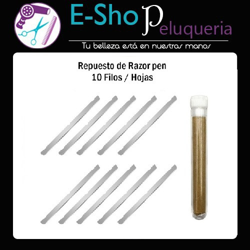 10 Hojas Filos De Repuesto Razor Pen Lapiz Navaja Barber