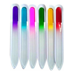 3 Lima Vidrio De Cristal Para Uñas Esculpidas Manicuria