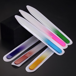 3 Lima Vidrio De Cristal Para Uñas Esculpidas Manicuria