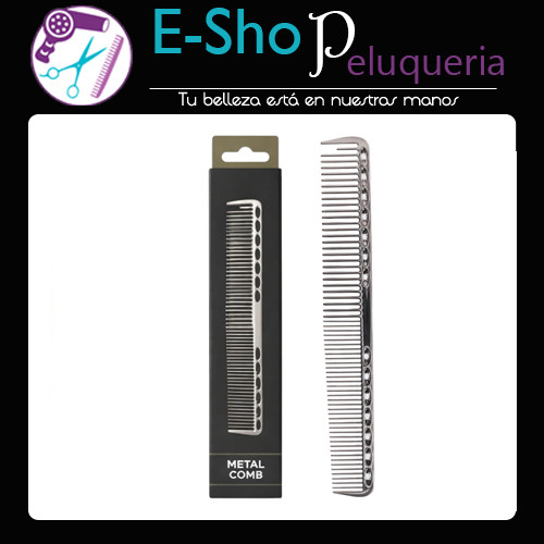Eurostil Ragnar Peine Metálico Aluminio 19cm Barber