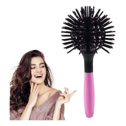 Cepillo 3d Esférico 360 Modelador Para Cabello Rizos Y Onda Eurostil 04968