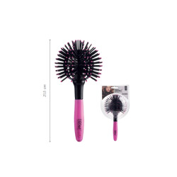 Cepillo 3d Esférico 360 Modelador Para Cabello Rizos Y Onda Eurostil 04968
