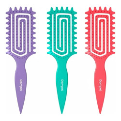 Dompel Cepillo Escova Enlace Flexible Cabello Rulos Rizos