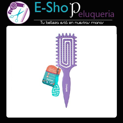 Dompel Cepillo Escova Enlace Flexible Cabello Rulos Rizos