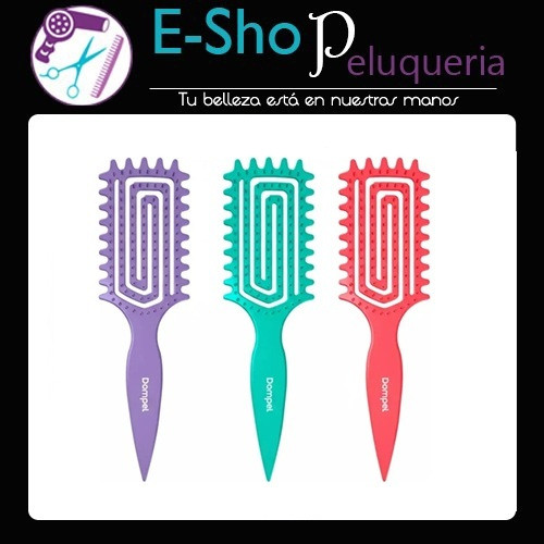 Dompel Cepillo Escova Enlace Flexible Cabello Rulos Rizos x3 Kit
