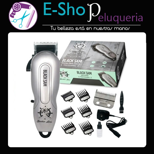 Maquina de Corte Inalambrica Barber Line Black Sam Eurostil 06334