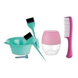 Set Eurostil Bowl Peine Pincel Exprimidor Coctelera 52668