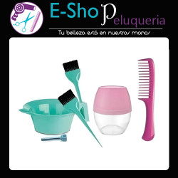 Set Eurostil Bowl Peine Pincel Exprimidor Coctelera 52668