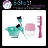 Set Eurostil Bowl Peine Pincel Exprimidor Coctelera 52668