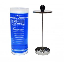 Jarra Y Liquido Sanitizante Para Herramientas De Corte