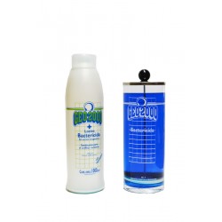 Jarra Y Liquido Sanitizante Para Herramientas De Corte