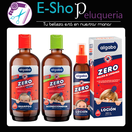 Kit Shampoo + Acondicionador + Locion Zero Piojos & Liendres Kids 500ml Algabo