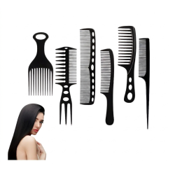 Set De Peines X6 Profesional para Peluqueria Peinados