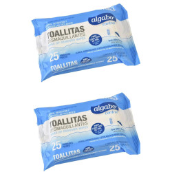 Algabo Toallitas Desmaquillantes 25 Unidades Kit x2